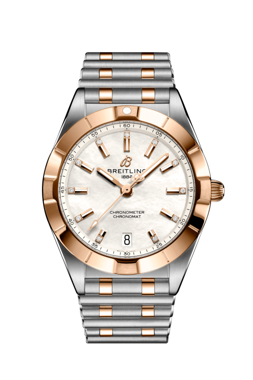 Breitling Chronomat 32 Stainless Steel 18k Red Gold and 11 Diamonds U77310101A2U1