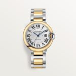 Cartier Ballon Bleu Stainless Steel and 18k Yellow Gold 36mm Ladies Ref W2BB0038 W2BB0038-1.jpg