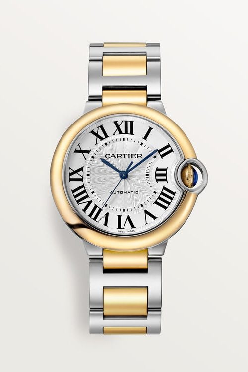Cartier Ballon Bleu Stainless Steel and 18k Yellow Gold 36mm Ladies W2BB0038