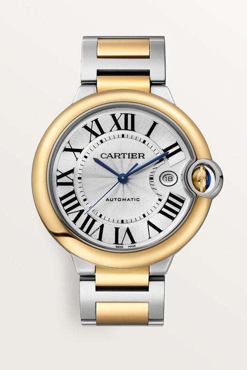 Cartier Ballon Bleu Stainless Steel and 18k Yellow Gold 42mm W2BB0039