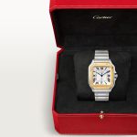 Cartier Santos de Cartier Stainless Steel and 18k Yellow Gold 398mm Ref W2SA0009 W2SA0009-11.jpg