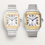 Cartier Santos de Cartier Stainless Steel and 18k Yellow Gold 398mm Ref W2SA0009 W2SA0009-12.jpg