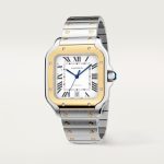 Cartier Santos de Cartier Stainless Steel and 18k Yellow Gold 398mm Ref W2SA0009 W2SA0009-3.jpg
