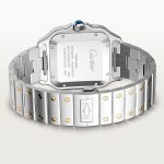 Cartier Santos de Cartier Stainless Steel and 18k Yellow Gold 398mm Ref W2SA0009 W2SA0009-8.jpg