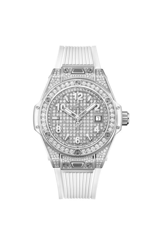 Hublot Big Bang ONE CLICK STEEL WHITE FULL PAVÉ 485.SE.9000.RW.1604