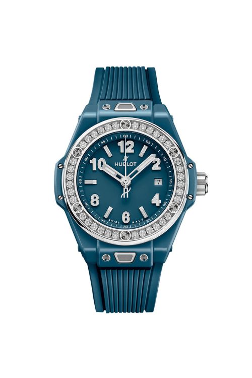 Hublot Big Bang One Click Petrol Blue Ceramic Diamonds 33 485.ES.5171.RX.1204