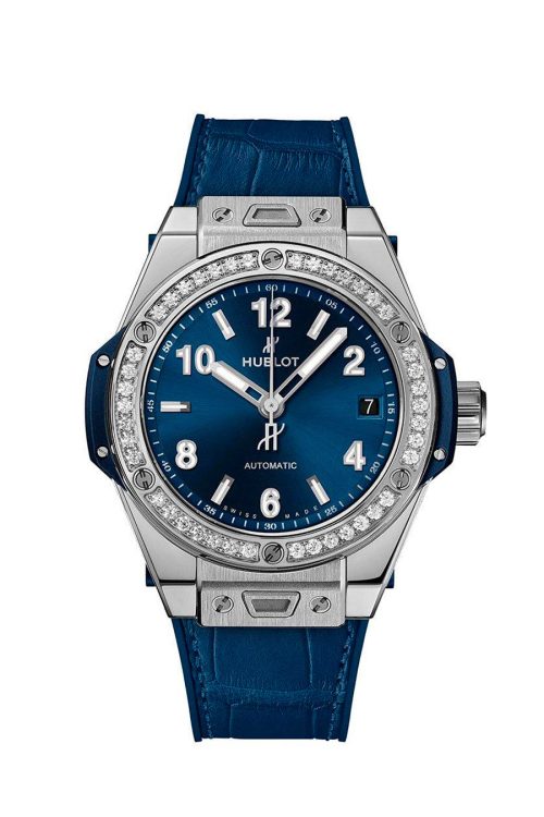 Hublot Big Bang One Click Steel Blue Diamonds 39mm 465.SX.7170.LR.1204