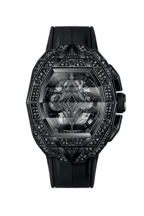 Hublot Spirit of Big Bang Sang Bleu All Black Pavé 42 648.CX.0114.RX.1600.MXM24