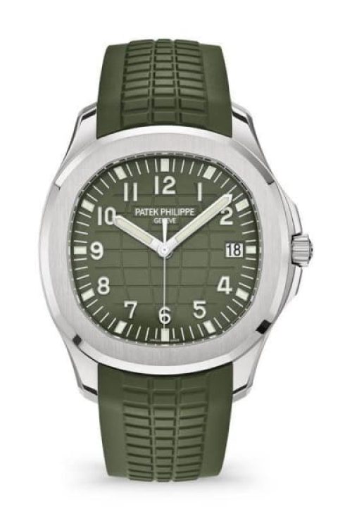 Patek Philippe Aquanaut Jumbo Date Sweep Seconds 18k White Gold 422 mm 5168G-010