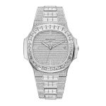 Patek Philippe Nautilus Date Sweep Seconds Watch 18k White Gold and 1343 diamonds 1873 ct 40mm Ref 571910G-010 571910G-010-1.jpg