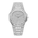 Patek Philippe Nautilus Date Sweep Seconds Watch 18k White Gold and 1343 diamonds 1873 ct 40mm Ref 571910G-010 571910G-010-2.jpg