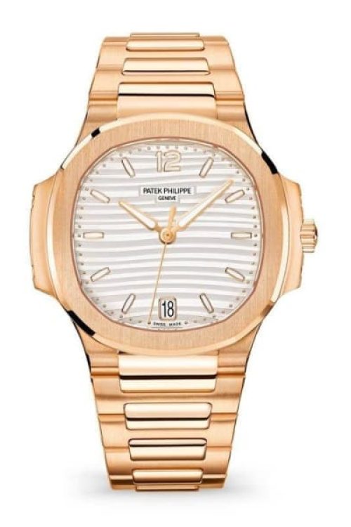Patek Philippe Nautilus Ladies Automatic Watch 18k Rose Gold 352mm 7118/1R-001