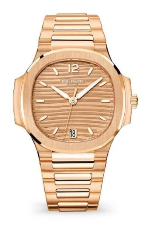 Patek Philippe Nautilus Ladies Automatic Watch 18k Rose Gold 352mm 7118/1R-010