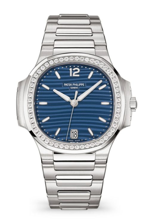 Patek Philippe Nautilus Ladies Automatic Watch Stainless Steel and Diamonds 352mm 7118/1200A-001