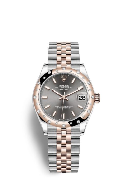 Rolex Datejust 31 Oystersteel 18kt Everose Gold and diamonds 278341RBR-0018