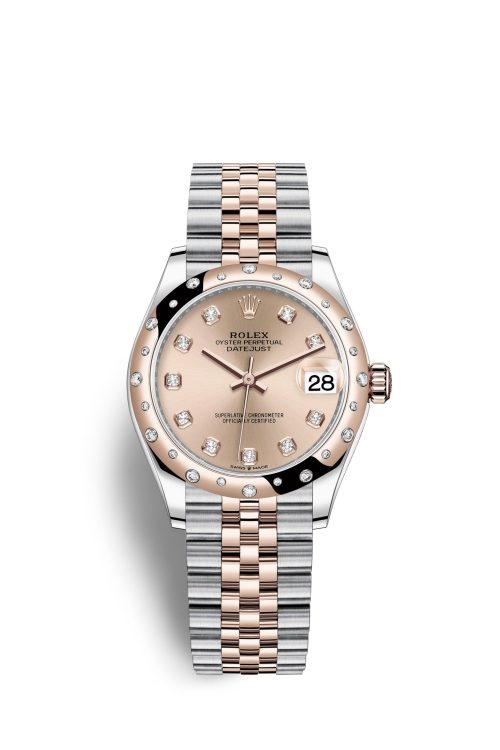 Rolex Datejust 31 Oystersteel 18kt Everose Gold and diamonds 278341RBR-0024
