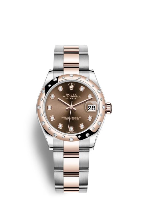 Rolex Datejust 31 Oystersteel 18kt Everose Gold and diamonds 278341RBR-0027