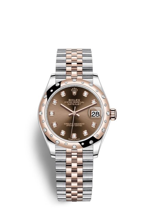 Rolex Datejust 31 Oystersteel 18kt Everose Gold and diamonds 278341RBR-0028