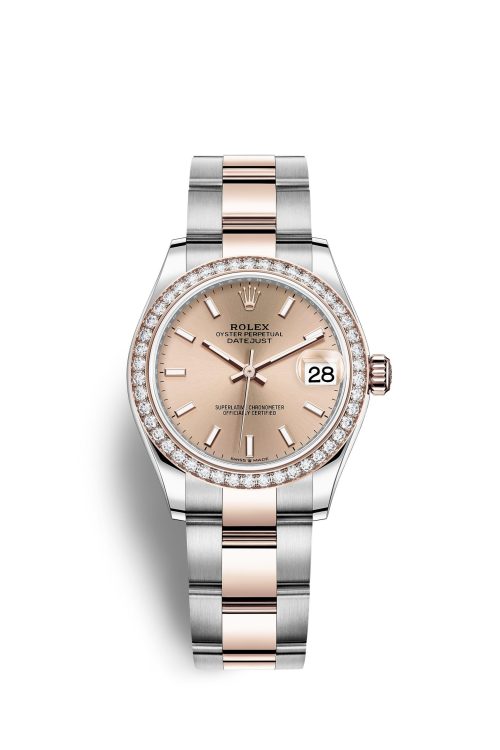 Rolex Datejust 31 Oystersteel 18kt Everose Gold and diamonds 278381RBR-0009