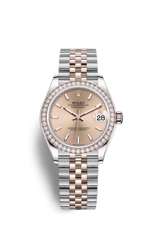 Rolex Datejust 31 Oystersteel 18kt Everose Gold and diamonds 278381RBR-0010
