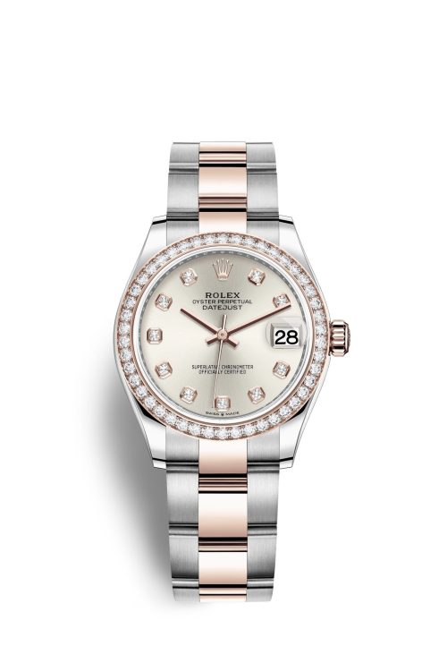 Rolex Datejust 31 Oystersteel 18kt Everose Gold and diamonds 278381RBR-0015