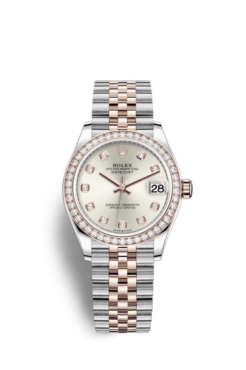 Rolex Datejust 31 Oystersteel 18kt Everose Gold and diamonds 278381RBR-0016