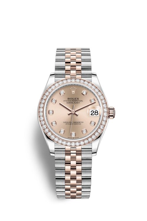 Rolex Datejust 31 Oystersteel 18kt Everose Gold and diamonds 278381RBR-0024