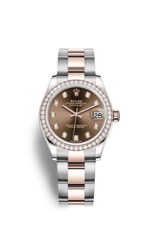 Rolex Datejust 31 Oystersteel 18kt Everose Gold and diamonds 278381RBR-0027