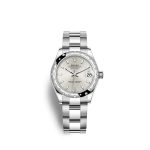 Rolex Datejust 31 Oystersteel 18kt White Gold and diamonds Ref 278344RBR-0013 278344RBR-0013-1.jpg