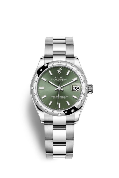 Rolex Datejust 31 Oystersteel 18kt White Gold and diamonds 278344RBR-0019