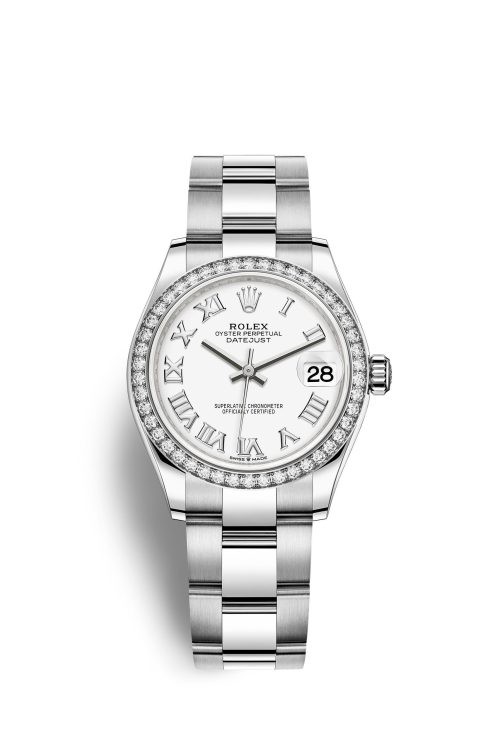Rolex Datejust 31 Oystersteel 18kt White Gold and diamonds 278384RBR-0013