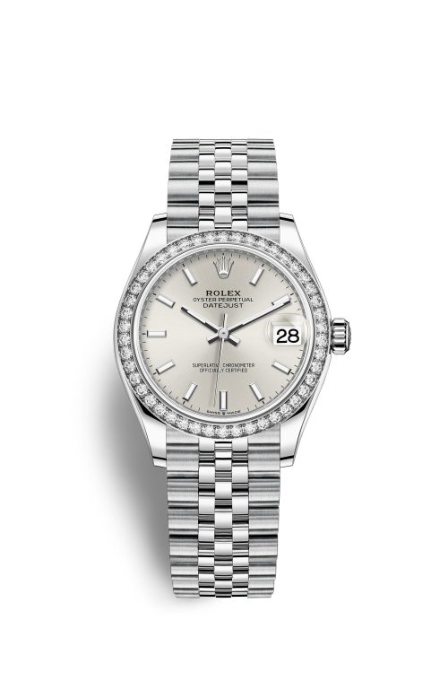 Rolex Datejust 31 Oystersteel 18kt White Gold and diamonds 278384RBR-0016
