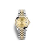 Rolex Datejust 31 Oystersteel 18kt Yellow Gold and diamonds Ref 278343RBR-0014 278343RBR-0014-1.jpg