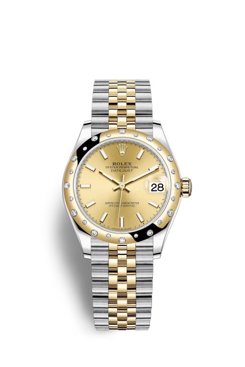 Rolex Datejust 31 Oystersteel 18kt Yellow Gold and diamonds 278343RBR-0014