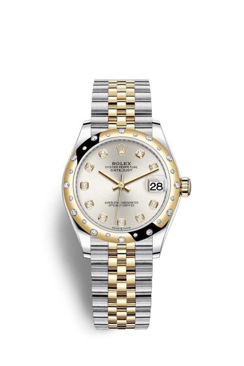 Rolex Datejust 31 Oystersteel 18kt Yellow Gold and diamonds 278343RBR-0020