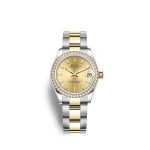Rolex Datejust 31 Oystersteel 18kt Yellow Gold and diamonds Ref 278383RBR-0013 278383RBR-0013-1.jpg