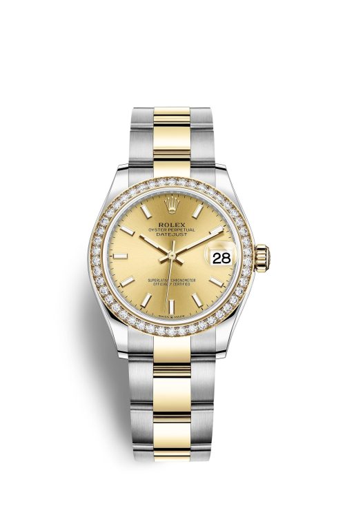 Rolex Datejust 31 Oystersteel 18kt Yellow Gold and diamonds 278383RBR-0013