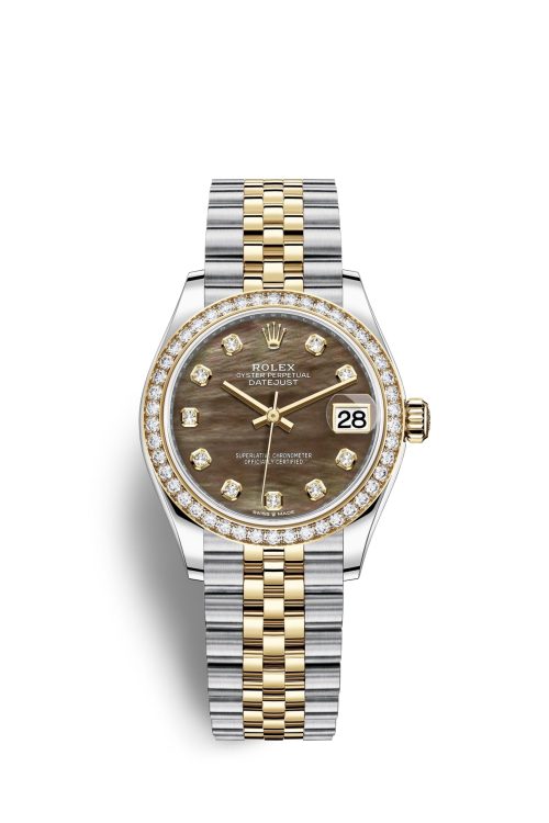 Rolex Datejust 31 Oystersteel 18kt Yellow Gold and diamonds 278383RBR-0024
