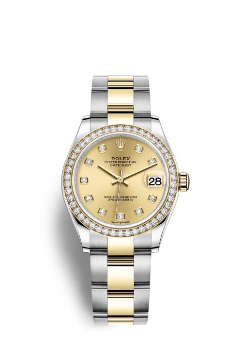 Rolex Datejust 31 Oystersteel 18kt Yellow Gold and diamonds 278383RBR-0025