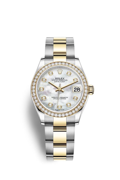 Rolex Datejust 31 Oystersteel 18kt Yellow Gold and diamonds 278383RBR-0027