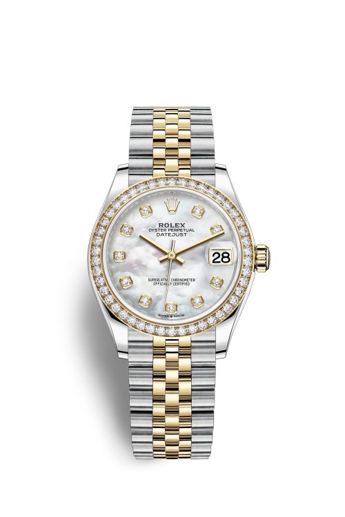 Rolex Datejust 31 Oystersteel 18kt Yellow Gold and diamonds 278383RBR-0028