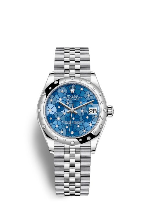 Rolex Datejust 31mm Oystersteel and 18k White Gold with Diamonds 278344rbr-0038