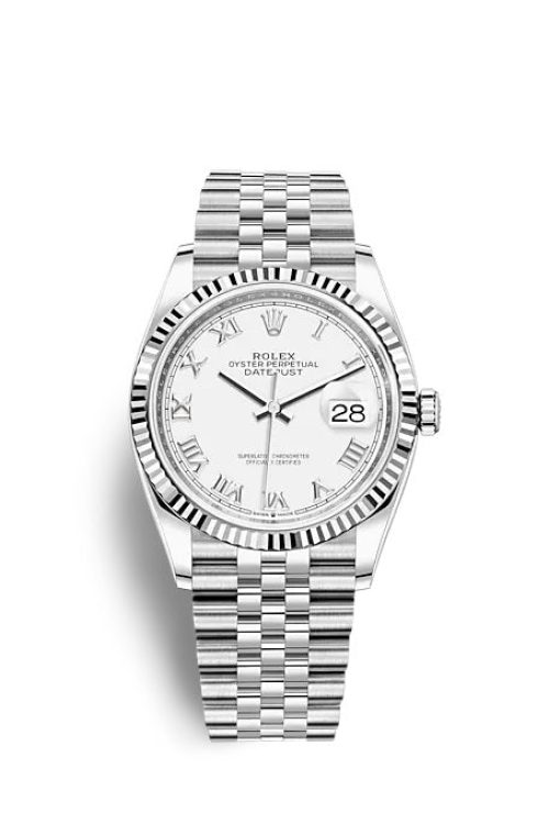 Rolex Datejust 36 Oystersteel and white gold 126234-0025