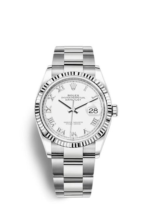 Rolex Datejust 36 Oystersteel and white gold 126234-0026