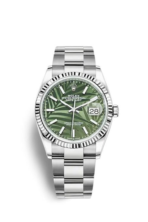 Rolex Datejust 36 Oystersteel and white gold 126234-0048