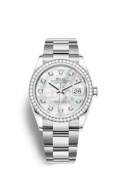 Rolex Datejust 36 Oystersteel and white gold 126284RBR-0012
