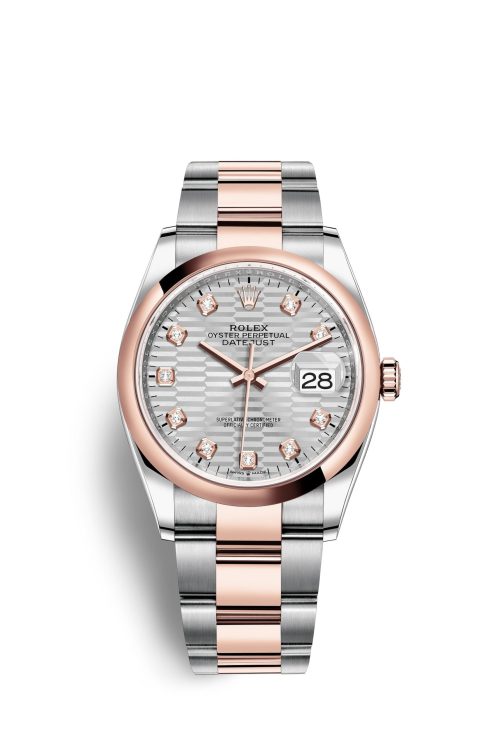 Rolex Datejust 36mm Oystersteel and 18k Everose Gold 126201-0040