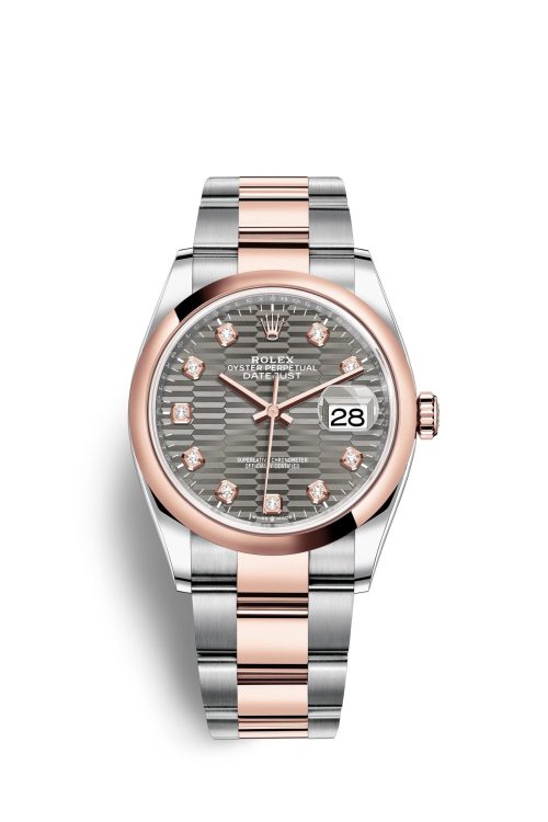 Rolex Datejust 36mm Oystersteel and 18k Everose Gold 126201-0042