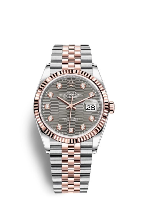 Rolex Datejust 36mm Oystersteel and 18k Everose Gold 126231-0041