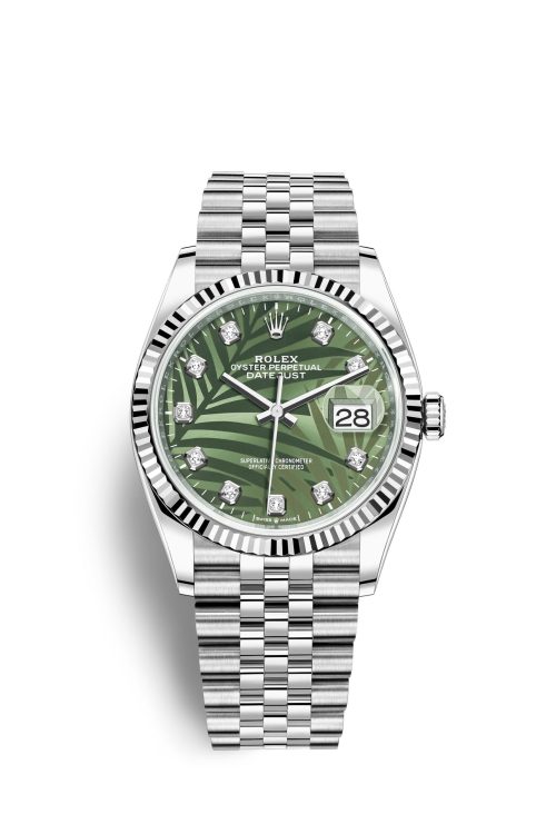 Rolex Datejust 36mm Oystersteel and 18k White Gold 126234-0055